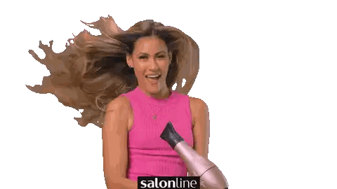 Woman Holding Hair Dryer