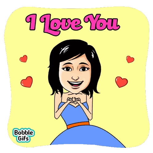 Woman Holding Heart I Love You