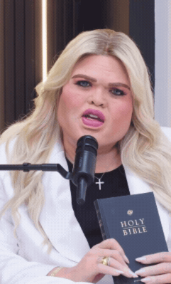 Woman Holding Holy Bible GIF