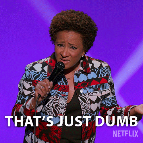 Woman Holding Microphone Saying Dumb Netflix GIF