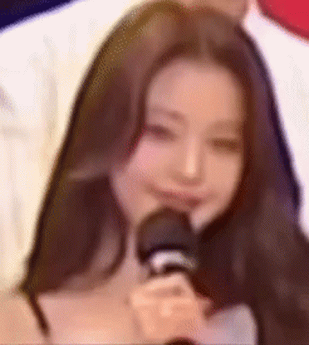 Woman Holding Microphone GIF