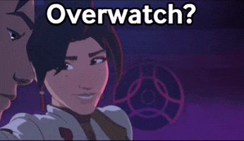 Woman Holding Overwatch Coin GIF