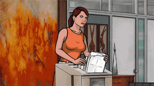 Woman Holding Paper in Front of Fire Wall
