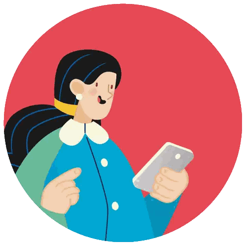 Woman Holding Phone Saying I Love Mom