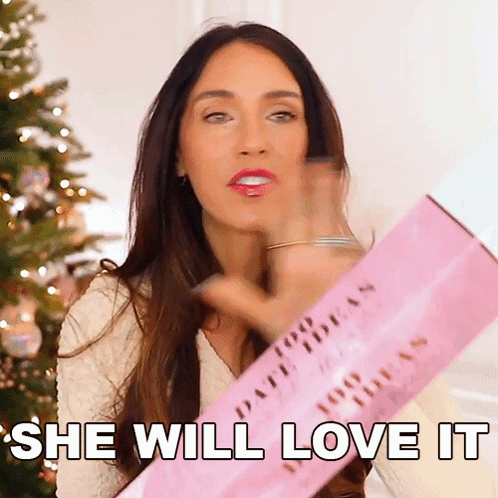 Woman Holding Pink Box She Will Love