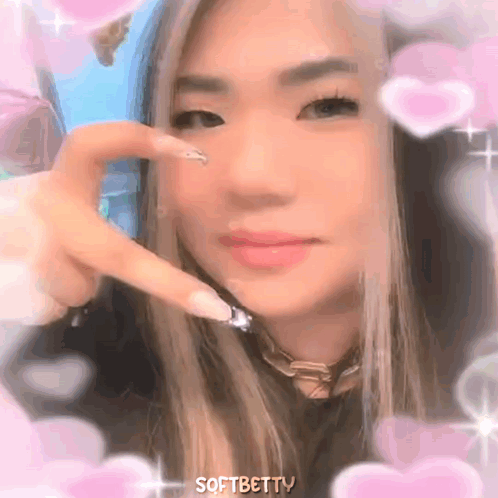 Woman Holding Pink Heart