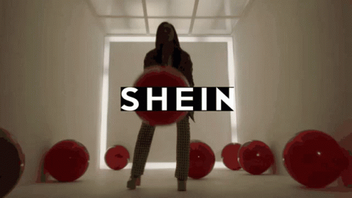 Woman Holding Red Ball With Shein GIF