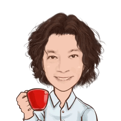 Woman Holding Red Cup Saying Good Morning