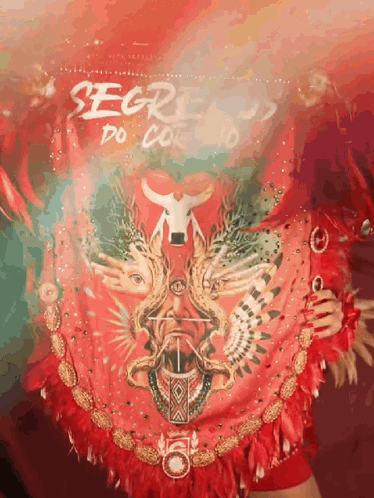 Woman Holding Red Feathered Fan Segredo Do Corvo