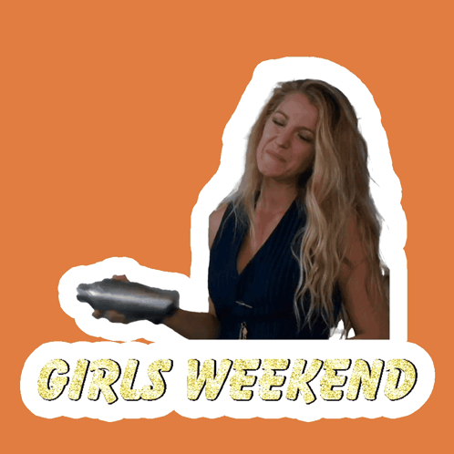 Woman Holding Shaker Girls Weekend