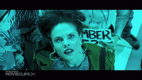 Woman Holding Sign Saying Mber GIF