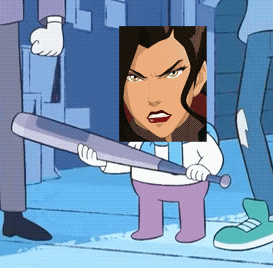 Woman Holding Slugger Baseball Bat