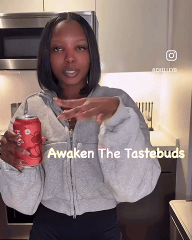 Woman Holding Soda Can Awaken the Tastebuds