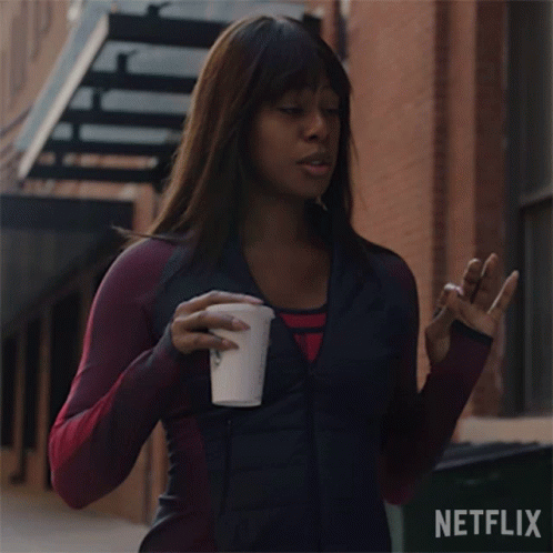 Woman Holding Starbucks Coffee Cup GIF