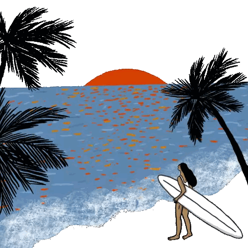 Woman Holding Surfboard on Beach