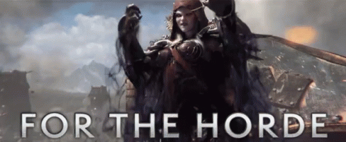 Woman Holding Sword For The Horde