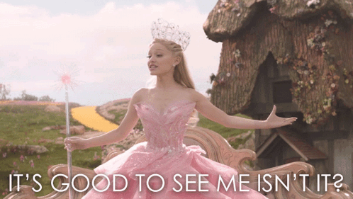 Woman Holding Wand: It's Good To See Me GIF