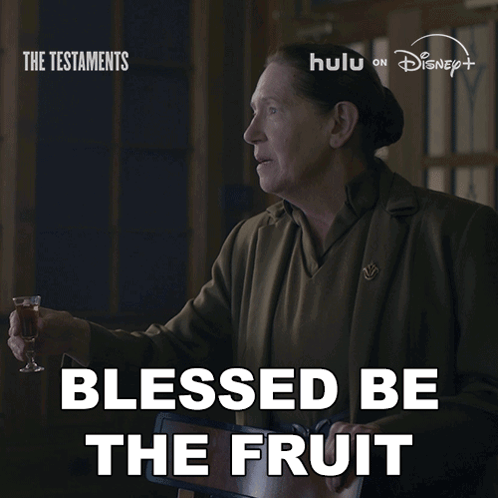 Woman Holding Wine Glass Blessed Be The Fruit