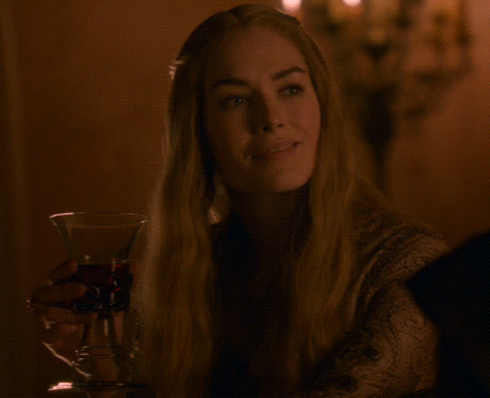 Woman Holding Wine Glass Get Out GIF
