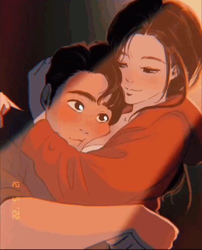 Woman Hugging Man