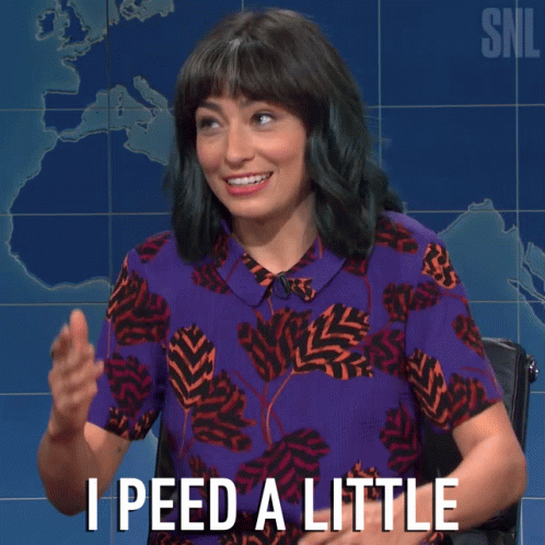 Woman I Peed a Little by World Map