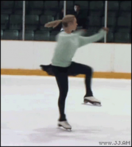 Woman Ice Skating With jj.am