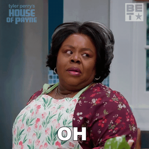 Woman in Apron Saying Oh House of Payne Poster