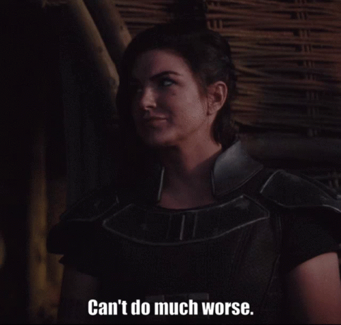 Woman in Armor Says Can't Do Much Worse
