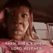 Woman In Back Seat With Pink Blanket Praying GIF