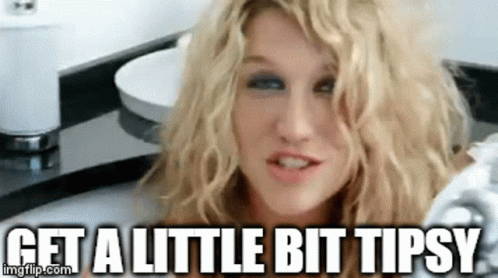 Woman in Bathtub Get a Little Bit Tipsy