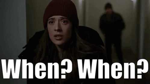 Woman In Beanie Saying When When GIF