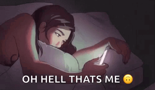 Woman in Bed Says Oh Hell Thats Me