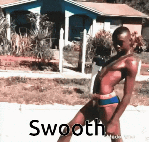 Woman in Bikini Dancing with Swooth