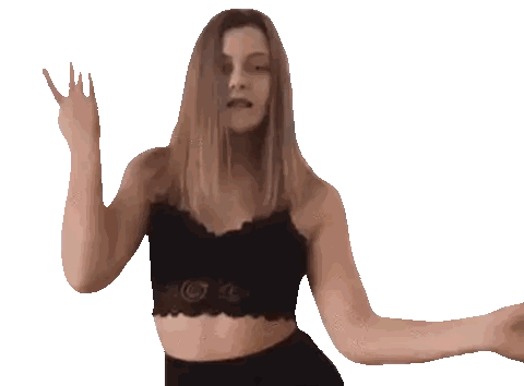 Woman in Black Crop Top Dancing