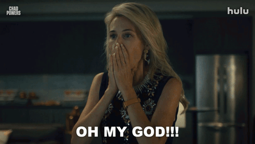 Woman in Black Dress Dancing Oh My God