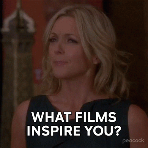 Woman in Black Dress Saying What Films Inspire