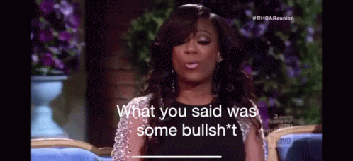 Woman in Black Dress Saying What You Said Was Some Bullsh*t