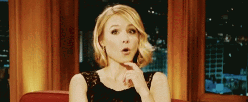 Woman in Black Dress Surprised