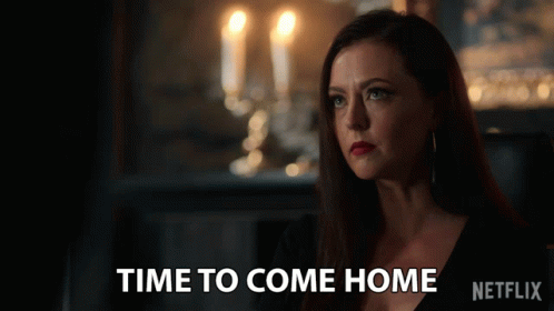 Woman In Black Dress Time To Come Home Netflix GIF