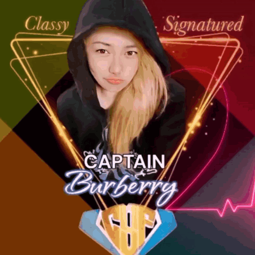 Woman in Black Hoodie with Captain Burberry