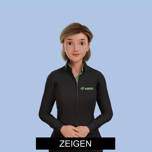 Woman in Black Jacket Pointing at Zeigen