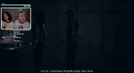 Woman In Black Jacket Standing In Front Of Computer Monitor GIF