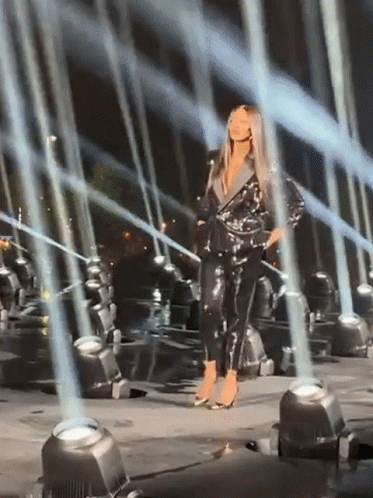 Woman In Black Jumpsuit GIF