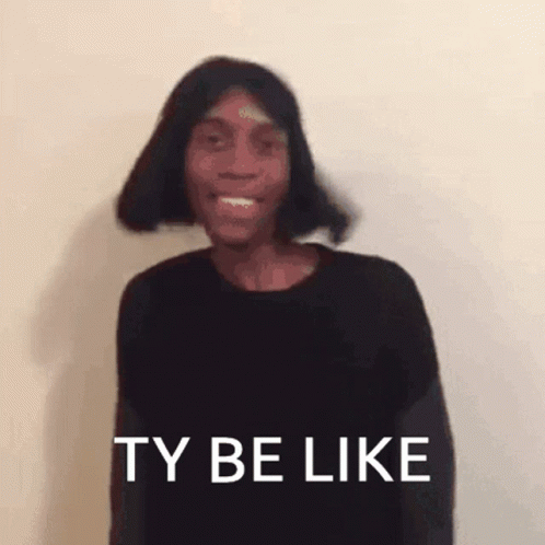 Woman In Black Shirt Making Funny Face GIF
