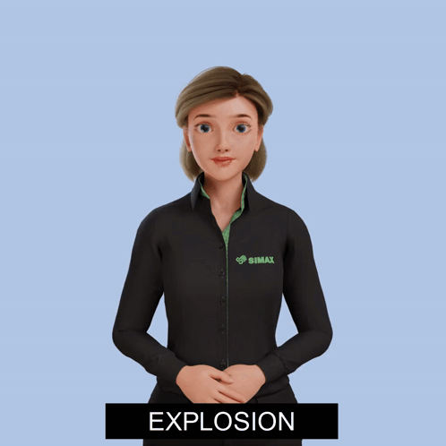 Woman in Black Shirt Saying Bimax
