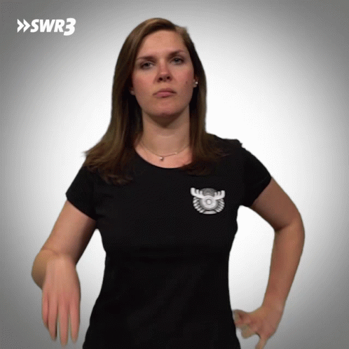 Woman in Black T-Shirt With SWR3