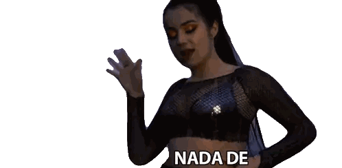 Woman in Black Top Nada De Text
