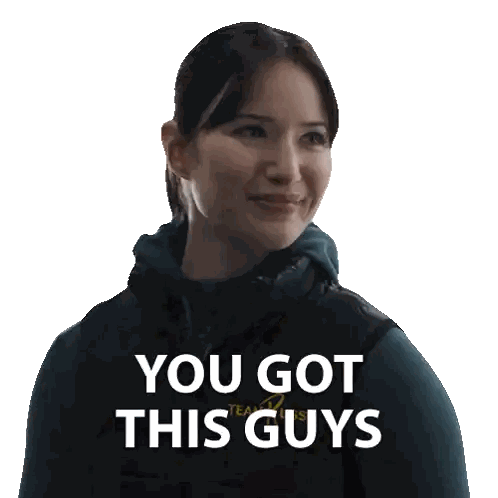 Woman in Black Vest Saying You Got This