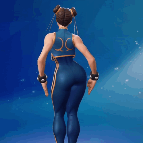 Woman in Blue and Gold Outfit With Letter O on Back