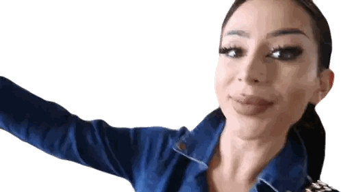 Woman in Blue Denim Jacket Smiling